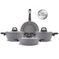 Gris Biogranite, 7 Piece Non-Stick Cookware Set, Induction, Grey