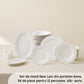 Lexi Platinum, 56 Piece New Generation Bone Dinner Set for 12 People