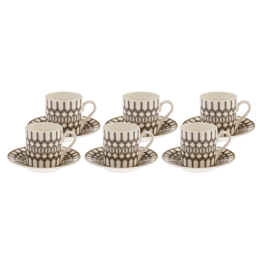 Karaca Glamour 6 Person Coffee Cup Set 80 ml