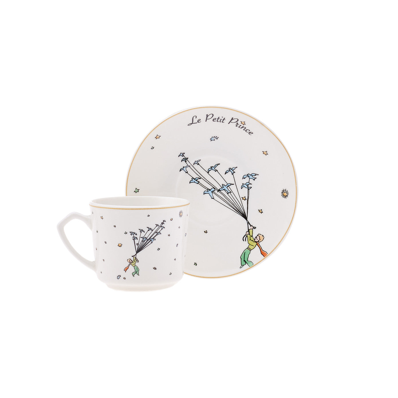 Little Prince, 12 Piese, Set cești de Cafea Turcească pentru 6 persoane, 80ML, Multi