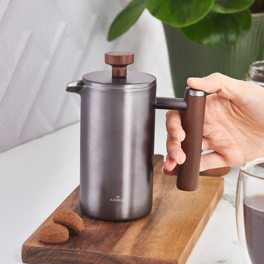 Karaca Wood Black French Press 350 ml