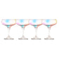 Pop Up, 4 Piece Glass Ice Cream Bowl, Multi