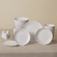 Arte, 53 Piece New Generation Bone Dinner Set for 12 People, White