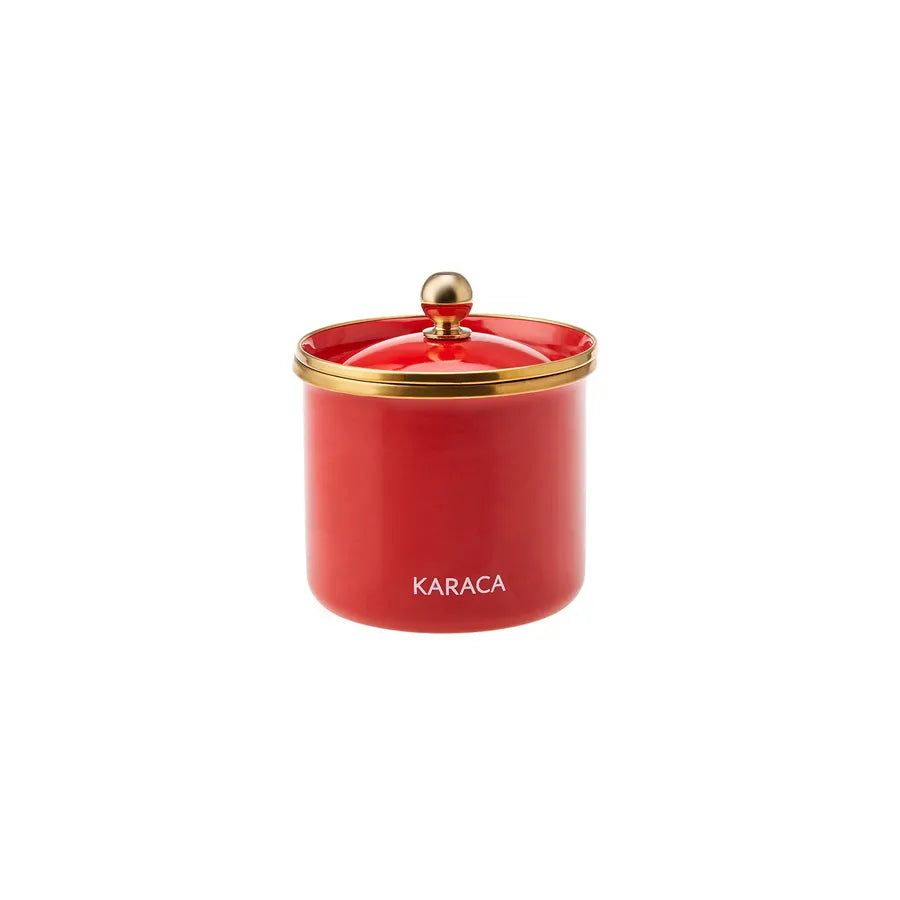 Karaca Troy Storage Jar, Small, Red Gold