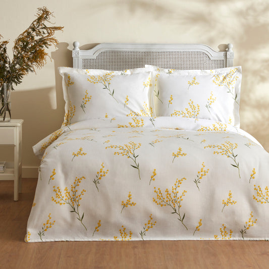 Loretta, 100% Turkish Cotton Pique Set, Double, Yellow