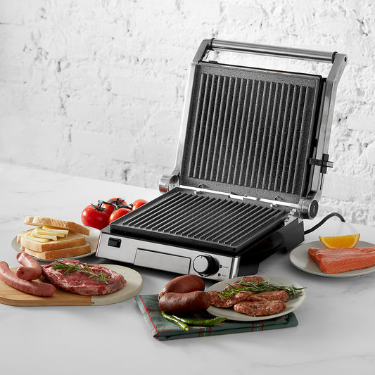 Grill and Toaster, Inox, 2000W