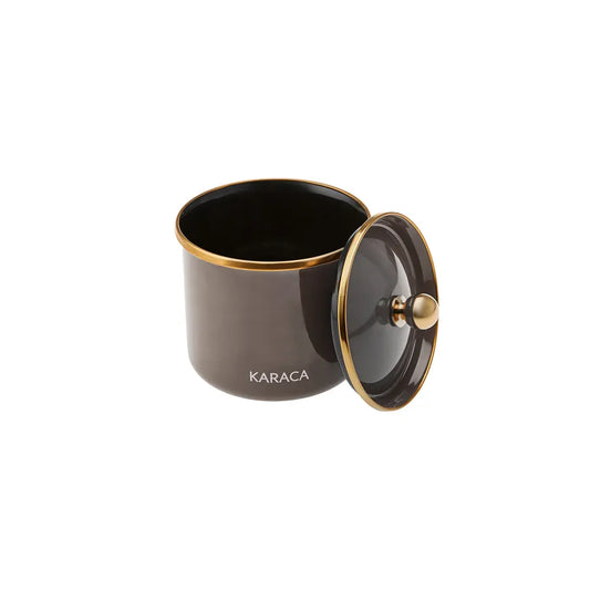 Karaca Troy Storage Jar, Small, Black Gold