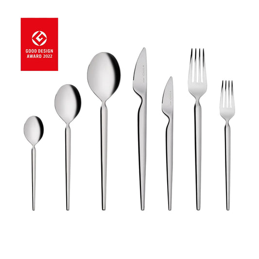 Lady, 84 Piece 316+ Stainless Steel Cutlery Set for 12 People, Silver