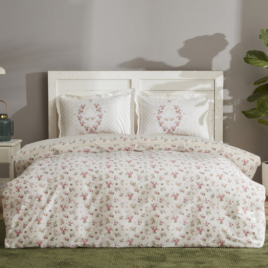 Karaca Home Sonya Set cuvertură dublă verde 100% bumbac