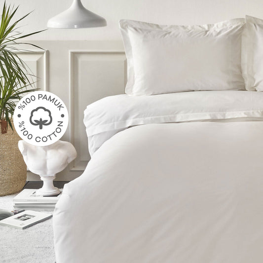 Karaca Home White Col Livia Double Duvet Cover Set