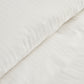 Uniq, 100% Cotton Duvet Cover Set, Single, White