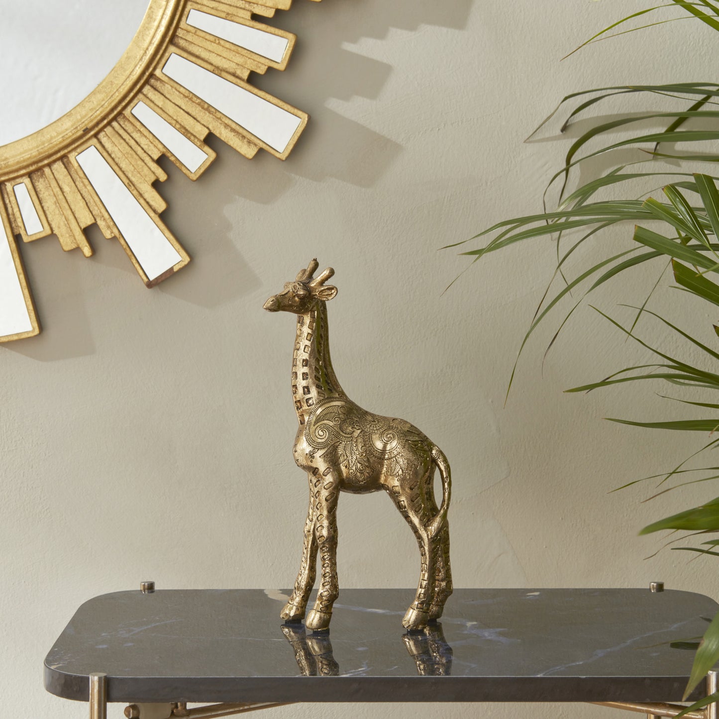 Giraffe, Decorative Object, Gold