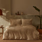 Pollen, 100% Turkish Cotton Duvet Cover Set, Double, Beige