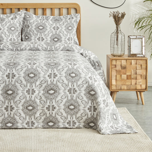 Neos, Bedspread Set, Double, Grey