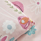 Young Butterfly,  100% Turkish Cotton Duvet Cover Set, Single, Pink