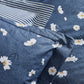 Daisy, 100% Turkish Cotton Duvet Cover Set, Single, Indigo