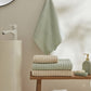 Morina, 4 Piece Towel Set, Mint Beige