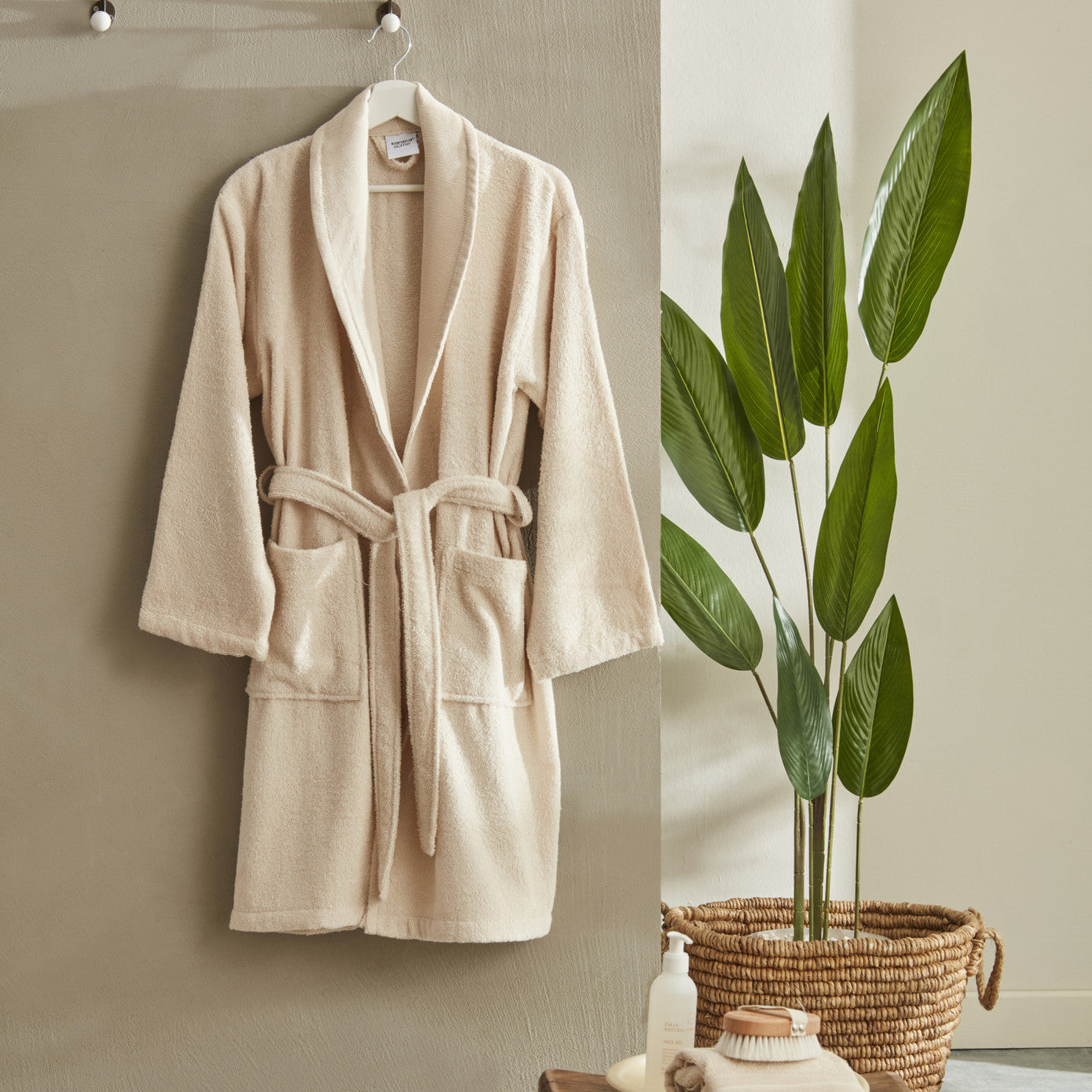 Andy, Bathrobe Set, Beige