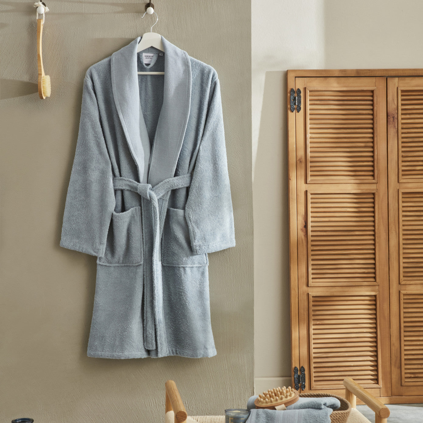 Andy, Bathrobe Set, Blue