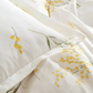 Loretta, 100% Turkish Cotton Duvet Cover Set, Single, Yellow