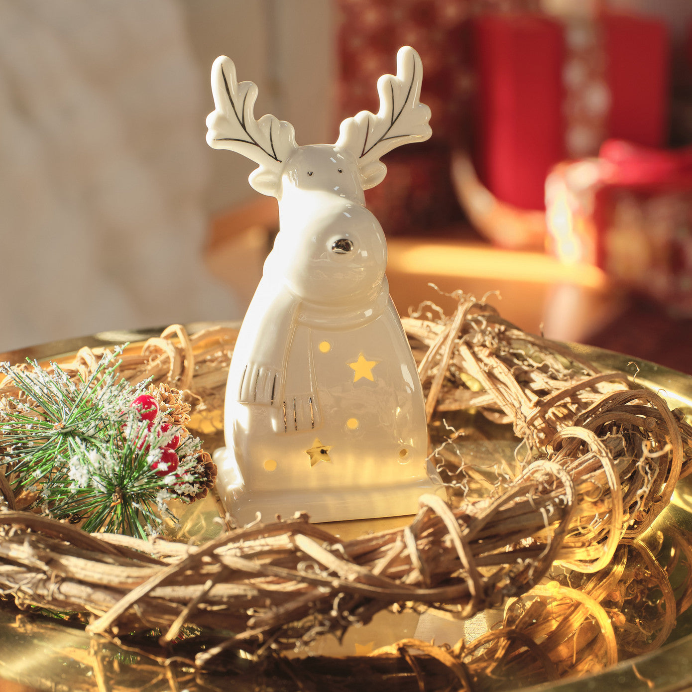 Deer, Decorative Object, White