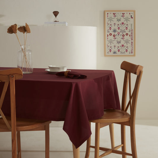 Belle, Tablecloth, Burgundy