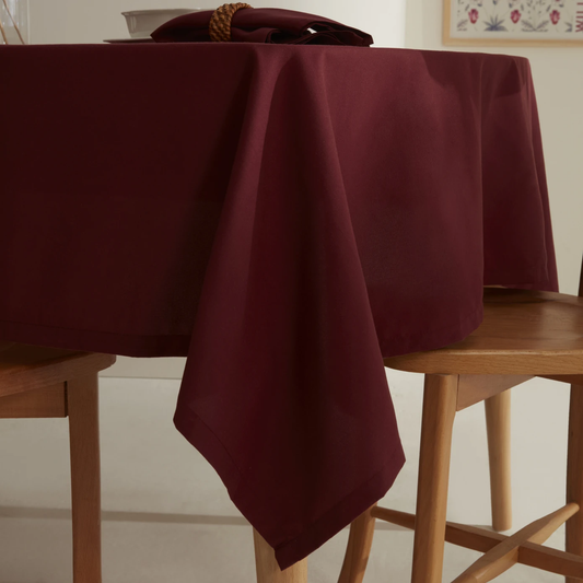 Belle, Tablecloth, Burgundy