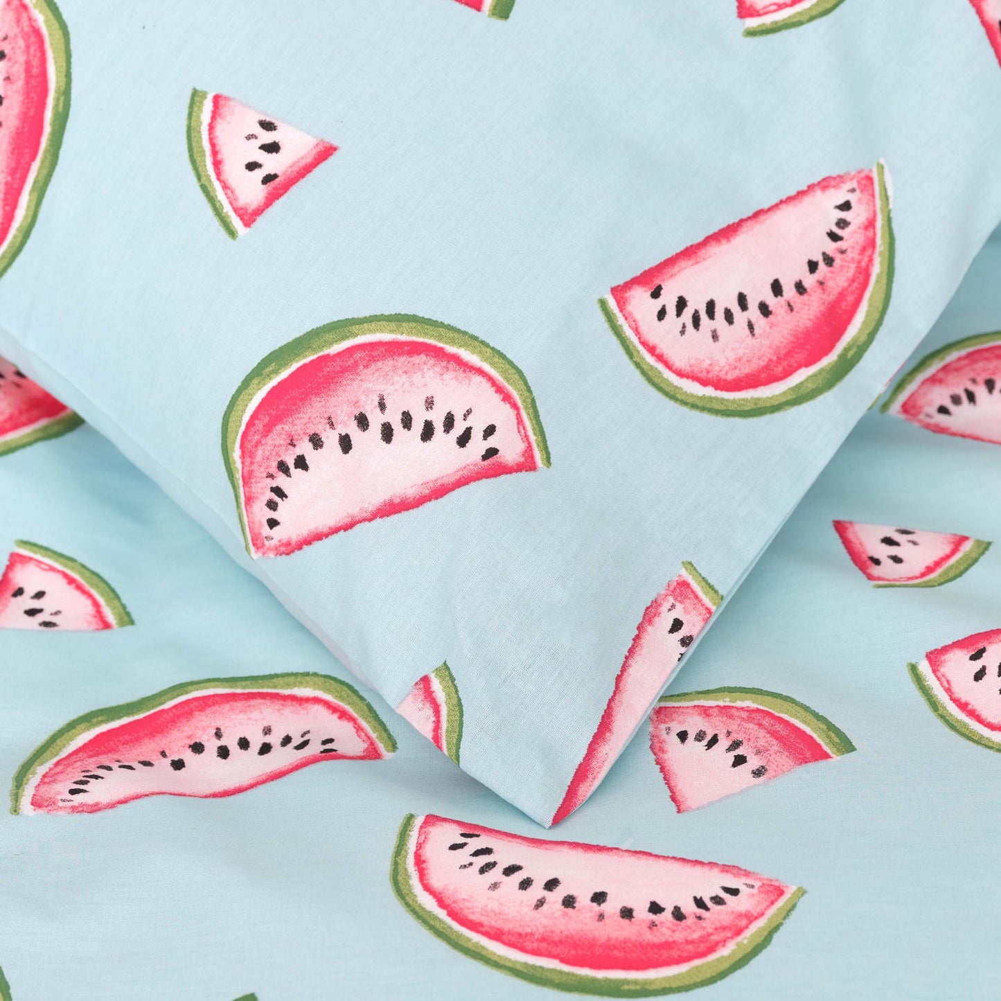 Sarah Anderson Watermelon, 100% Turkish Cotton Duvet Cover Set, Double, Multi