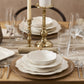 Daisy Gold, 27 Piece Porcelain Dinner Set for 6 People