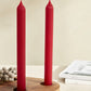 Wave,  2 Piece Candle, 23cm, Red