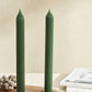 Wave, 2 Piece Candle, 23cm, Green