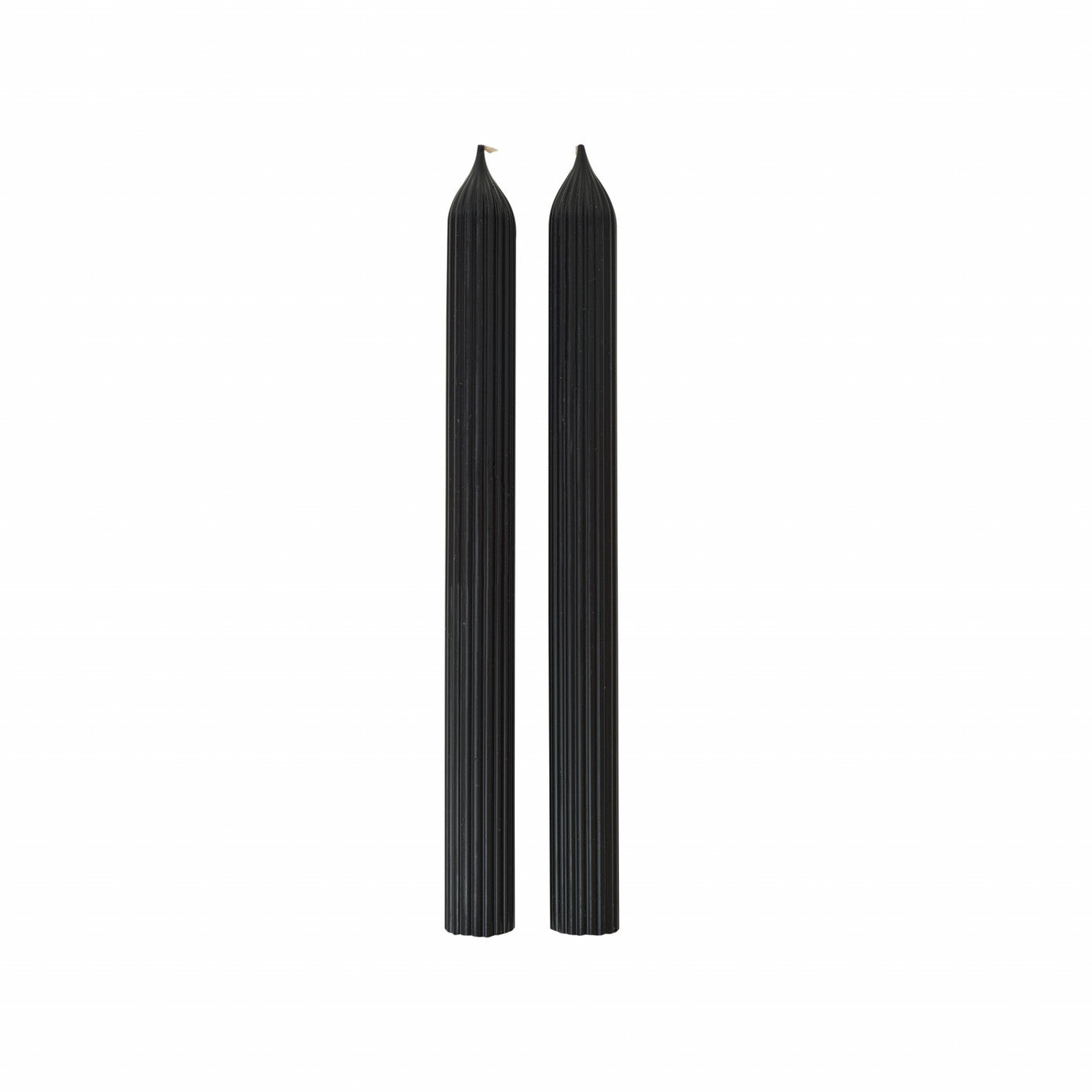 Wave, 2 Piece Candle, 23cm, Black