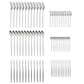 New Porto Elegance, 60 Piece Stainless Steel Cutlery Set for 12 People, Silver