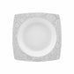 Bridal, 24 Piece Porcelain Dinner Set for 6 People, White