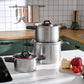 Yenka, 6 Piece Stainless Steel Cookware Set, Induction, Silver