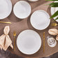 Streamline New Saturn, 12 Piece New Generation Bone Dinner Set for 4 People, Gold