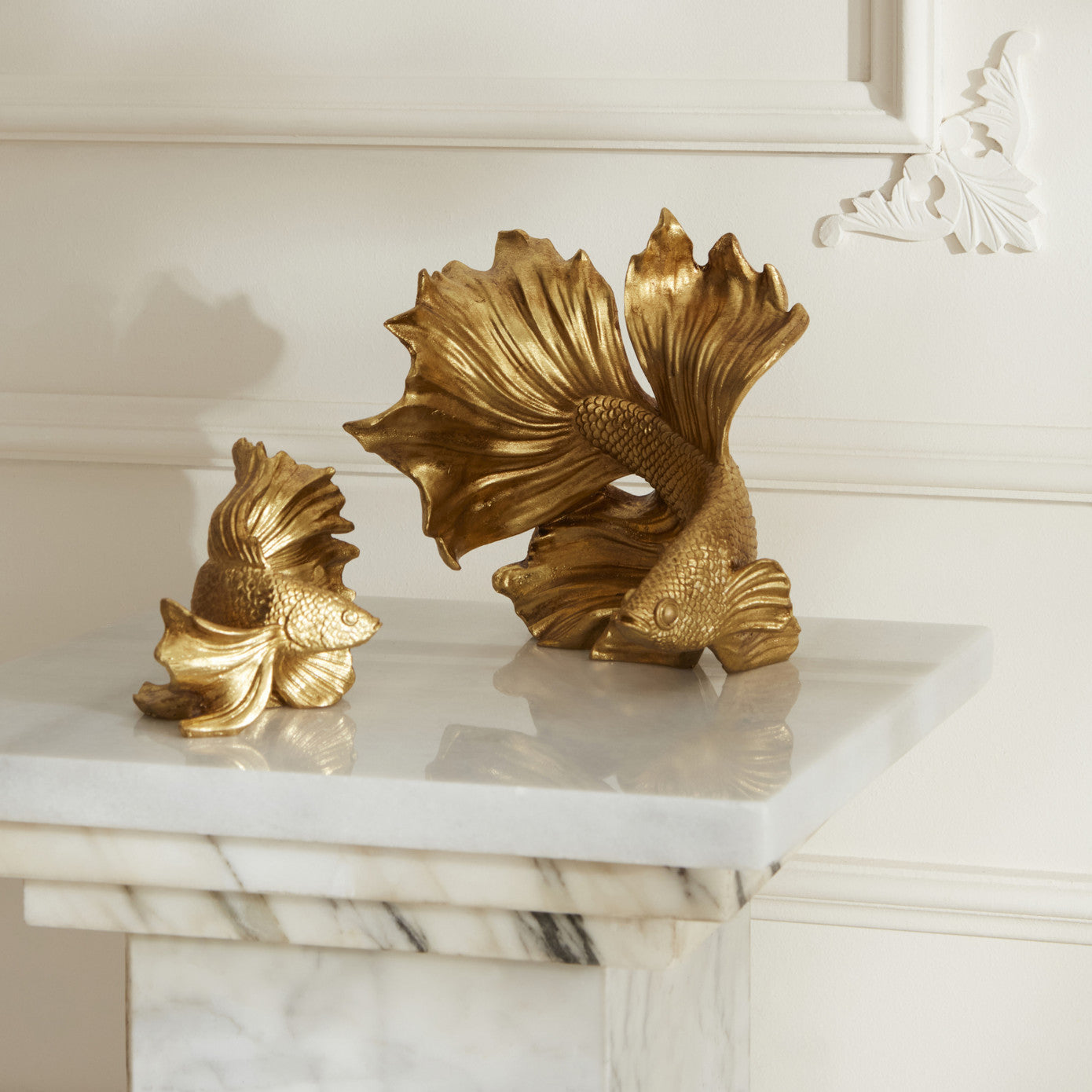 Rumble Fish, Decorative Object, Gold