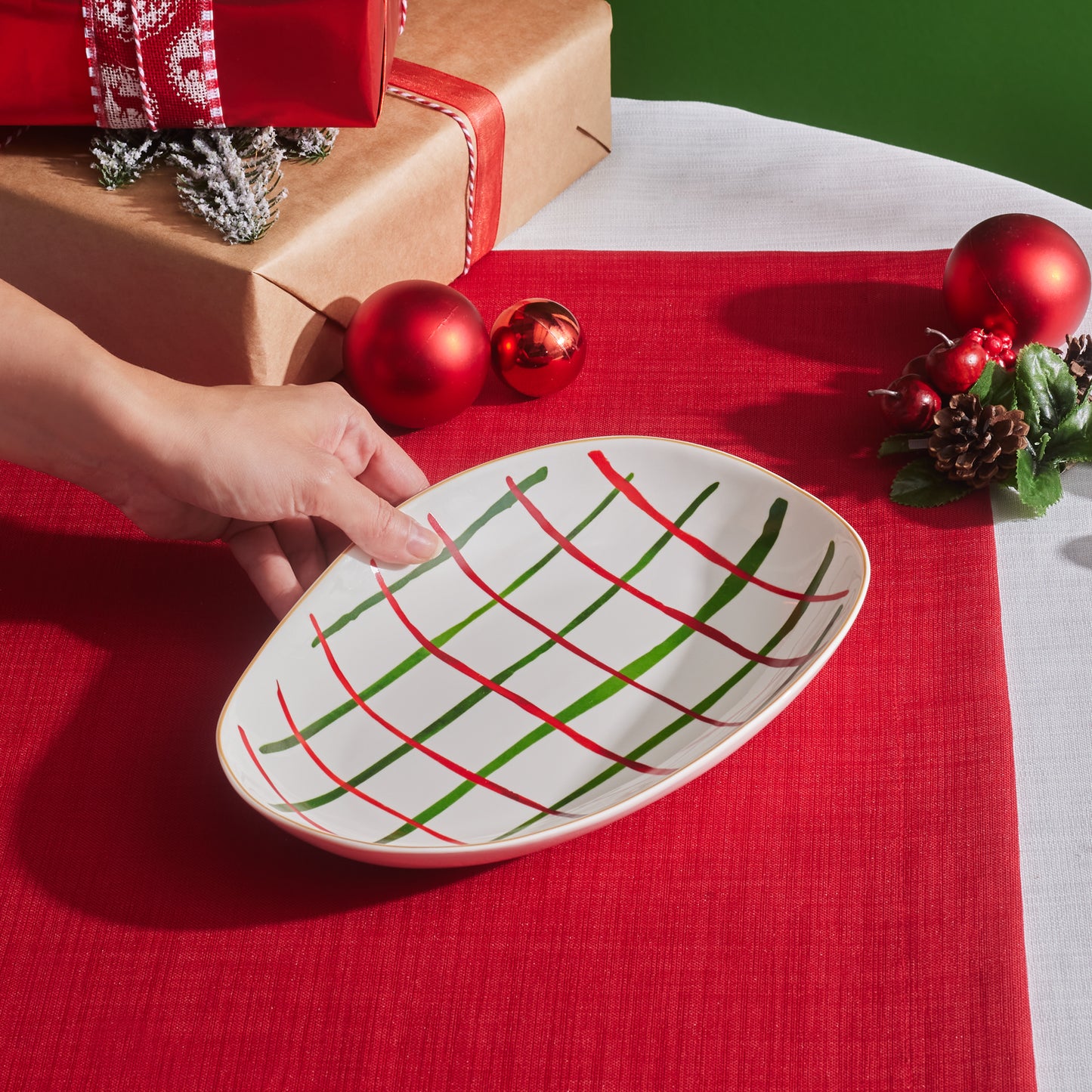 New Year Kokina, New Generation Bone Serving Platter, 26cm, Multi