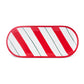 New Year Christmas Candy, Stripe Serving Platter, 28cm, Red