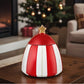 New Year Christmas Candy, Container de Depozitare, 14cm, Roşu