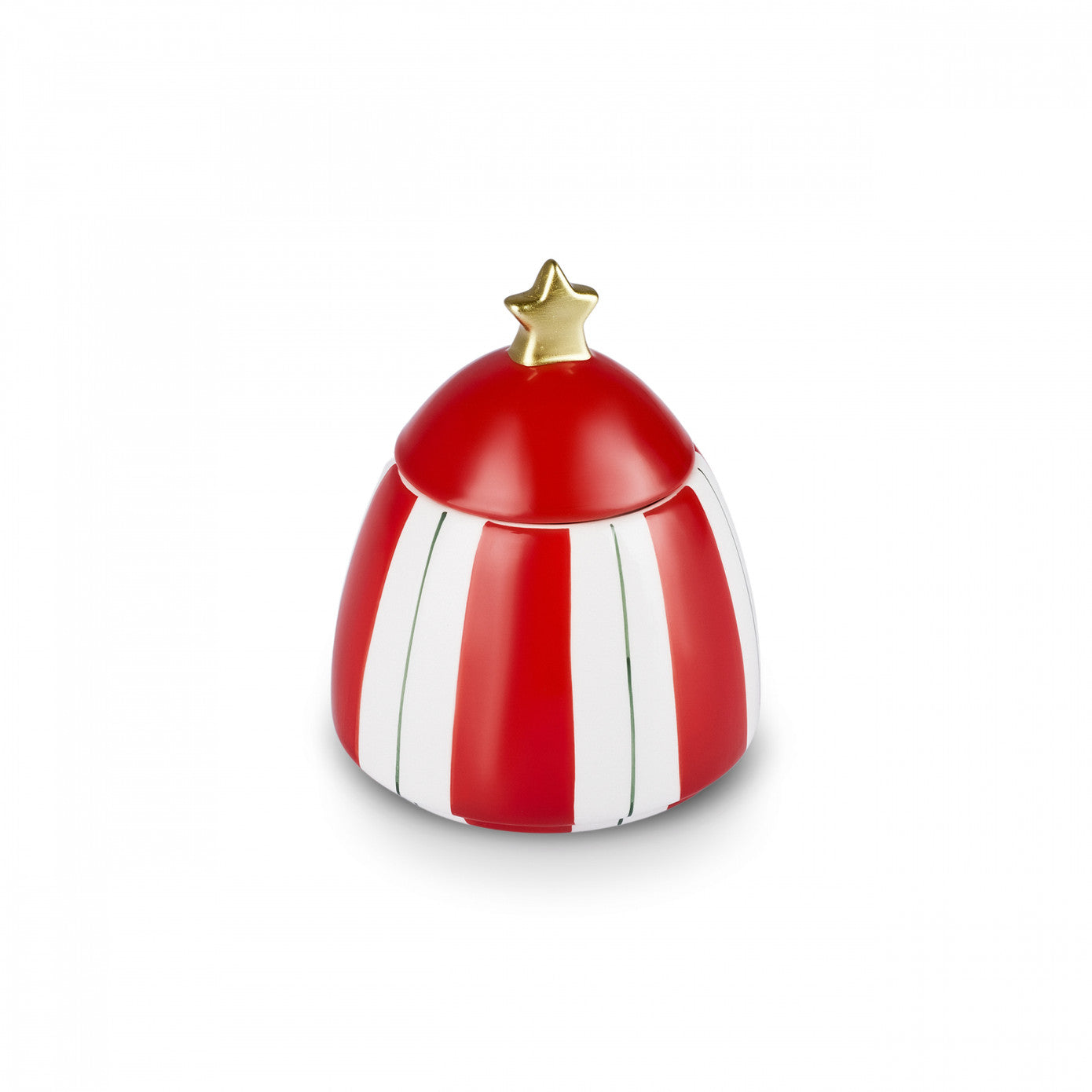 New Year Christmas Candy, Container de Depozitare, 14cm, Roşu