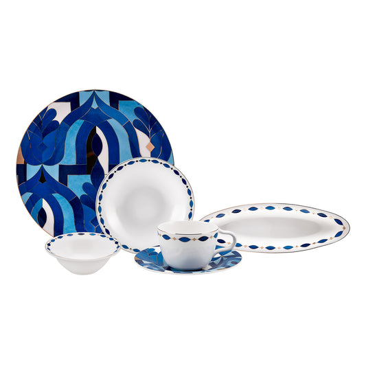 Karaca Fine Pearl Azur 26 Pieces Breakfast Set Rnd, Service for 6