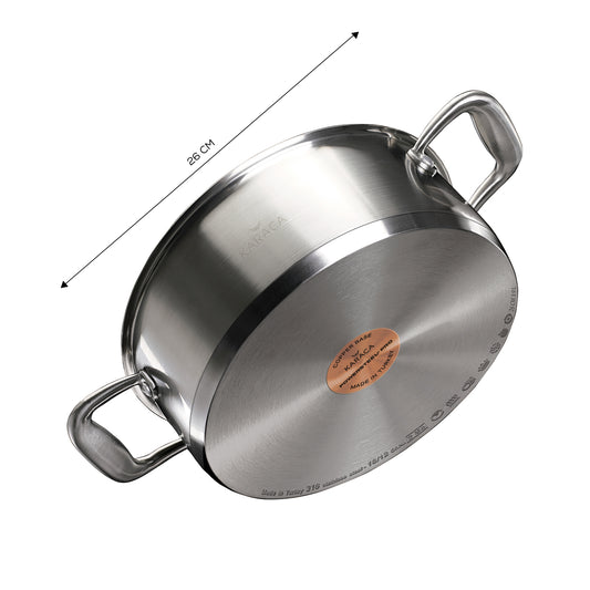 Karaca PowerSteel Pro Tottori 26 cm Stainless Steel Pot 3.90 L