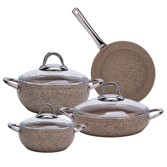 Karaca Avanos Terra 7 Piece Biogranite Cookware Set Non-toxic