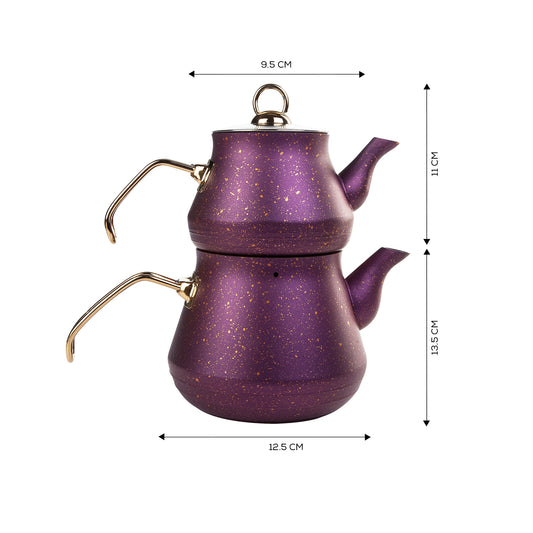 Karaca Biogranite Teapot Set Purple