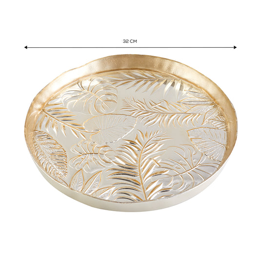 Karaca Tropic Gold Glass Tray