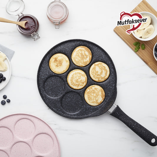 Karaca Love of Kitchen Biogranite Pancake Pan, 26 cm, Grey