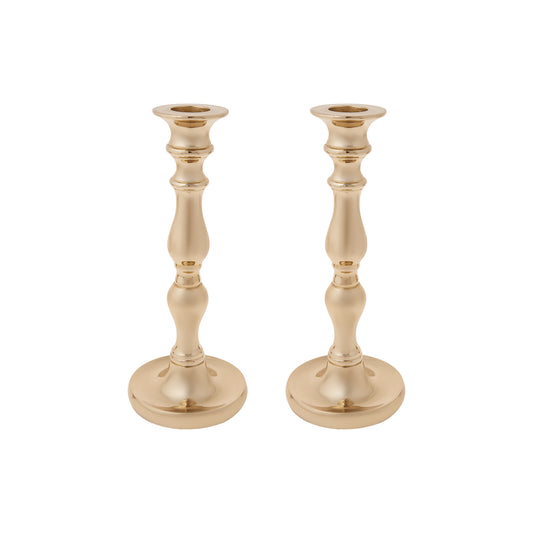 Karaca Lara Candle Holder 2-Piece Set 22.75 cm Gold