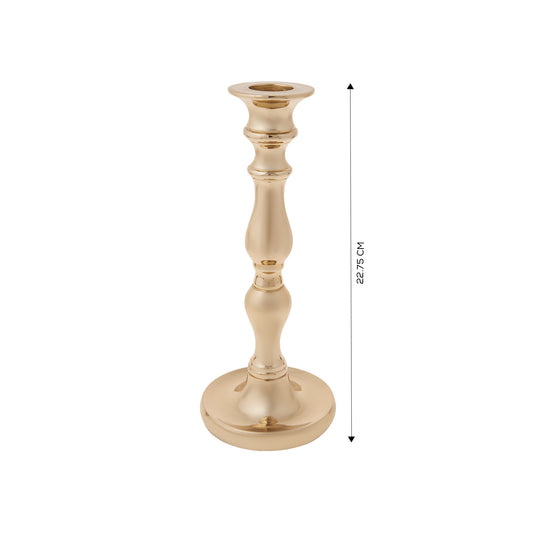 Karaca Lara Candle Holder 2-Piece Set 22.75 cm Gold