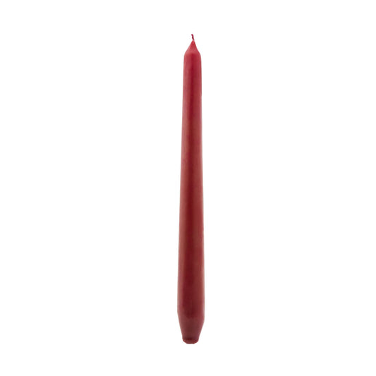 2 Piece Candle, 24cm, Burgundy